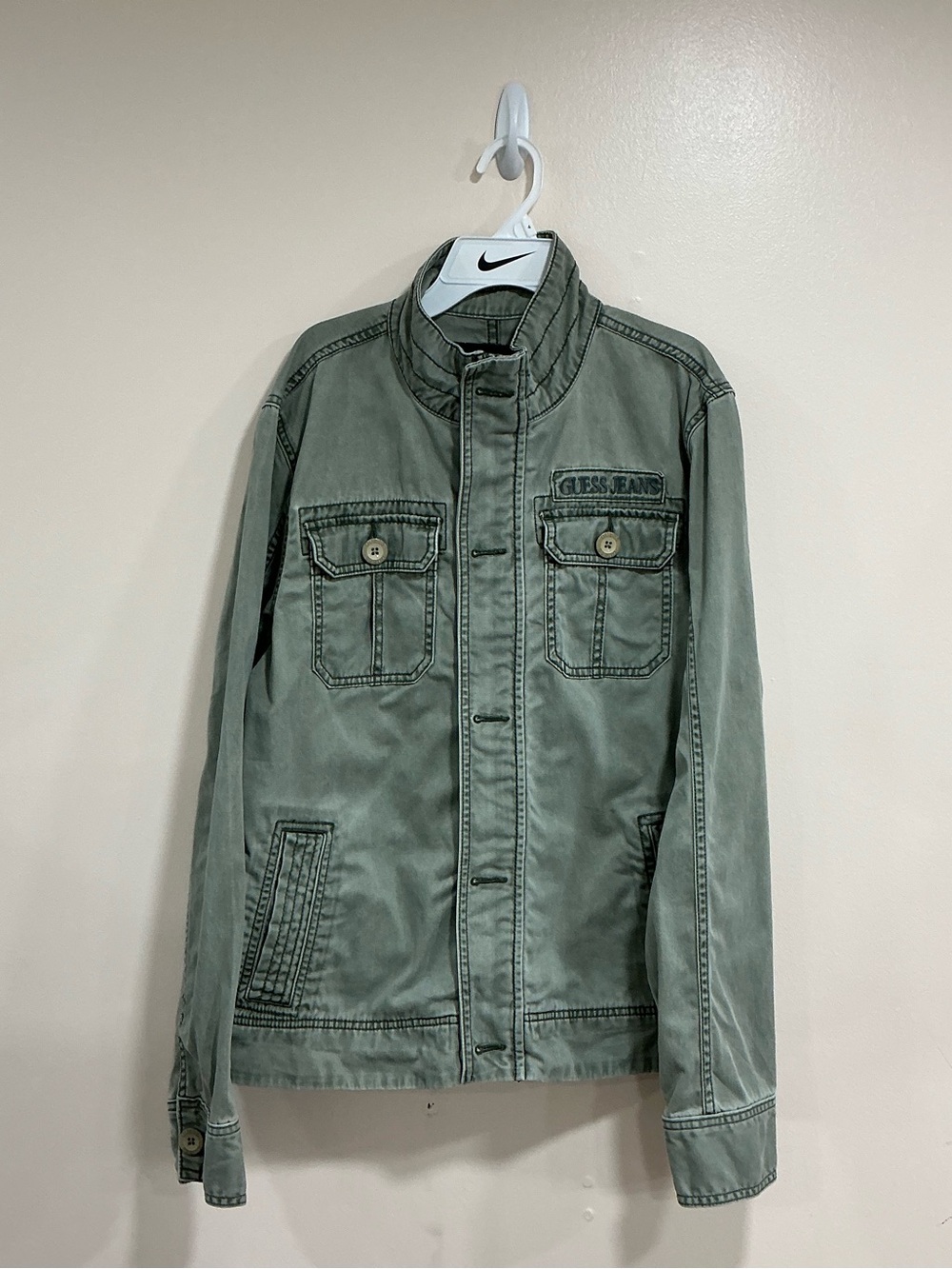 Guess Medium Men's Sage Green Utility Jacket